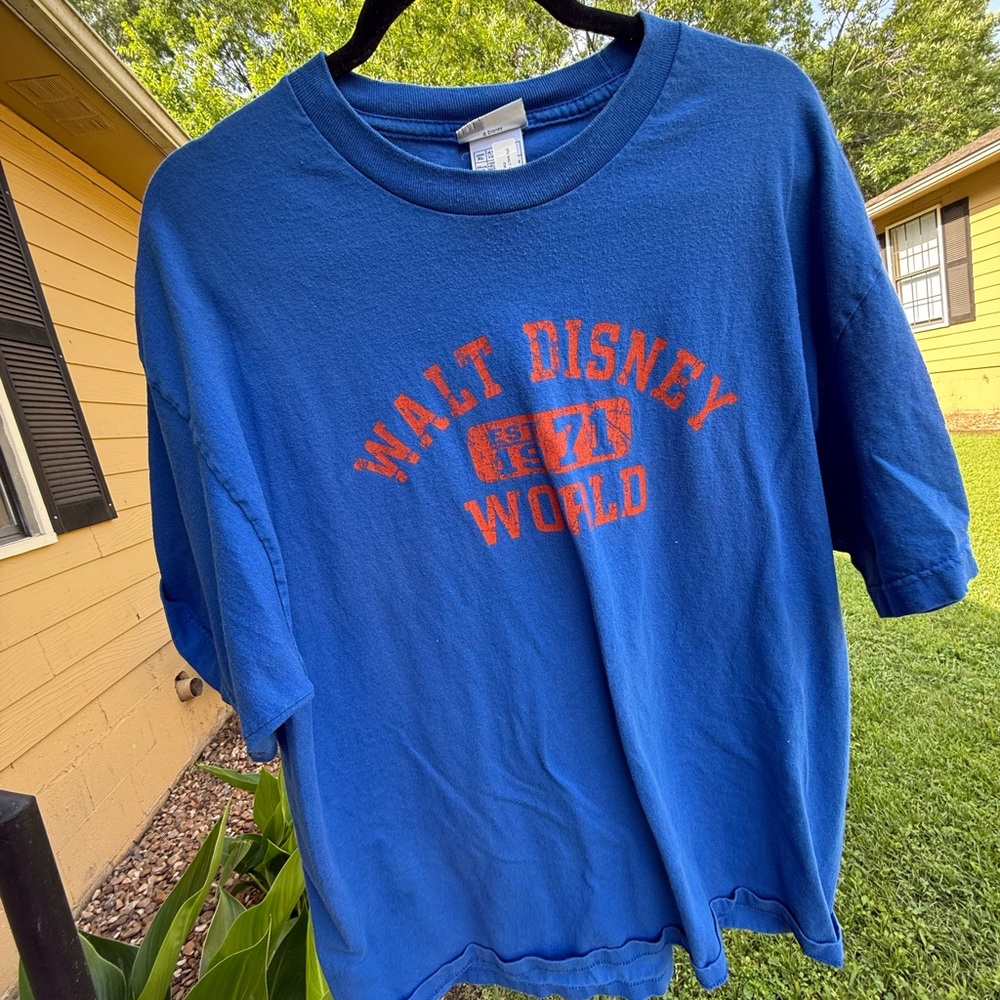 Disney Blue Tee with Red Graphic